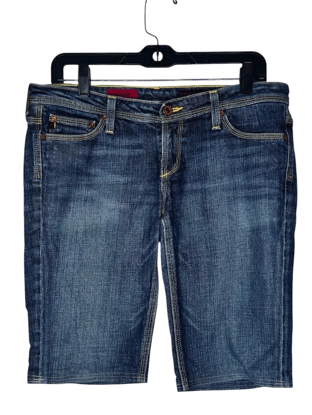 AG Adriano Goldschmied Vintage Low Rise Jean Shorts Medium Wash